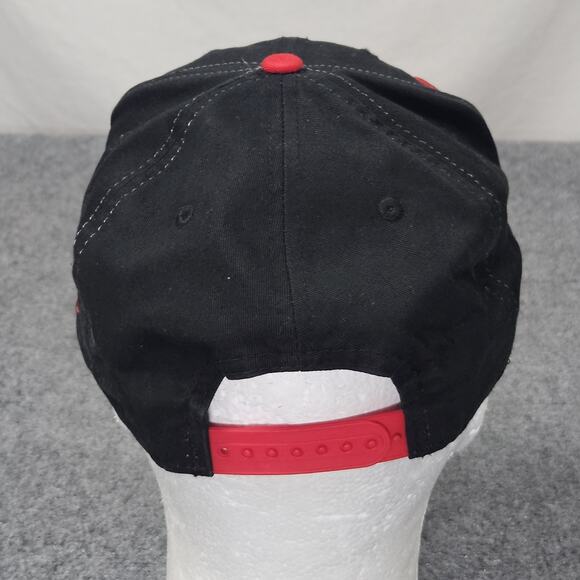 Ohio State Buckeyes New Era 9Fifty Snapback Hat Black Red Script Logo - Picture 3 of 6